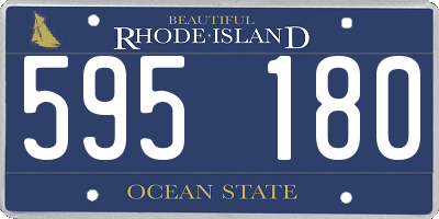 RI license plate 595180