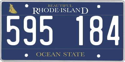 RI license plate 595184