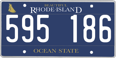 RI license plate 595186