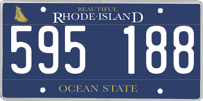 RI license plate 595188