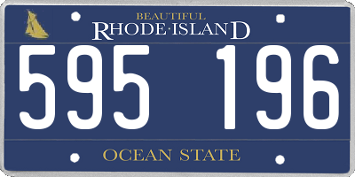 RI license plate 595196