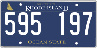RI license plate 595197