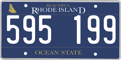 RI license plate 595199
