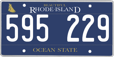 RI license plate 595229