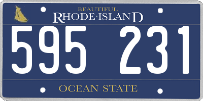 RI license plate 595231
