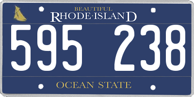 RI license plate 595238