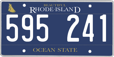RI license plate 595241