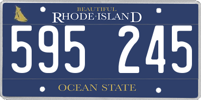 RI license plate 595245