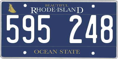RI license plate 595248