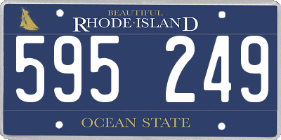 RI license plate 595249