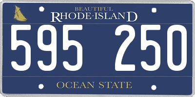 RI license plate 595250