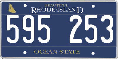 RI license plate 595253