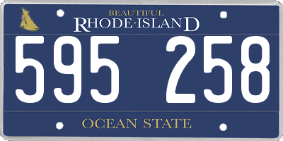 RI license plate 595258