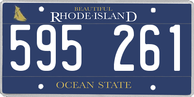 RI license plate 595261