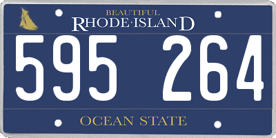 RI license plate 595264