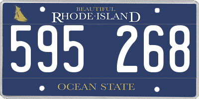 RI license plate 595268