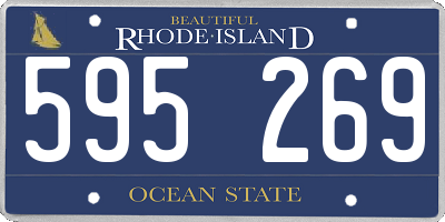 RI license plate 595269