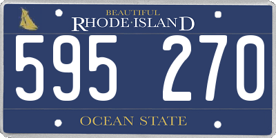 RI license plate 595270