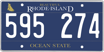 RI license plate 595274