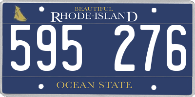 RI license plate 595276