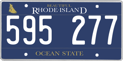 RI license plate 595277
