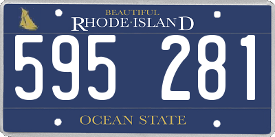 RI license plate 595281