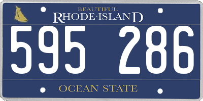 RI license plate 595286