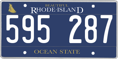 RI license plate 595287