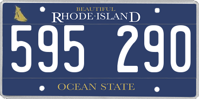RI license plate 595290