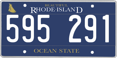 RI license plate 595291