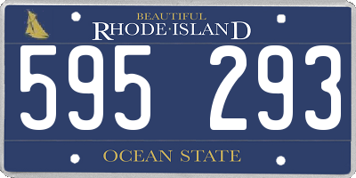 RI license plate 595293
