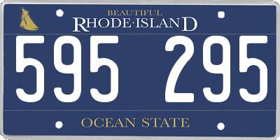 RI license plate 595295