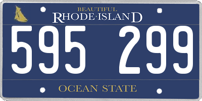 RI license plate 595299
