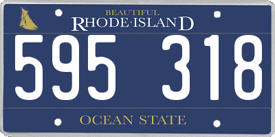 RI license plate 595318