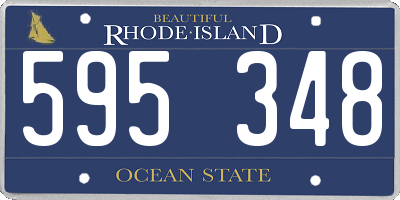 RI license plate 595348