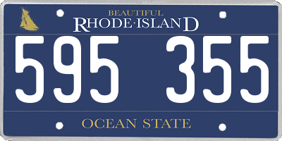 RI license plate 595355