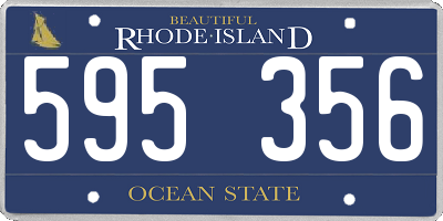 RI license plate 595356