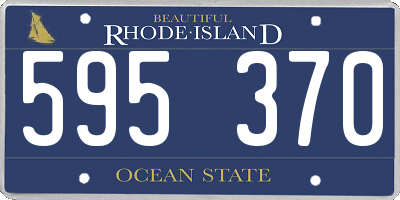 RI license plate 595370