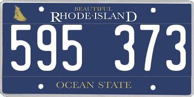 RI license plate 595373