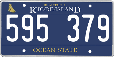 RI license plate 595379