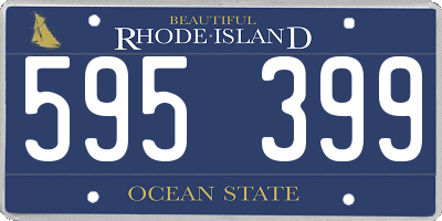 RI license plate 595399