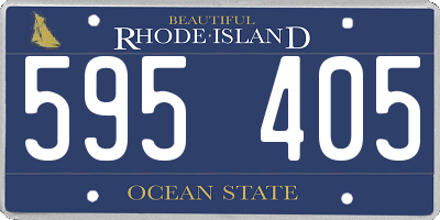 RI license plate 595405