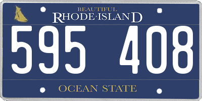 RI license plate 595408