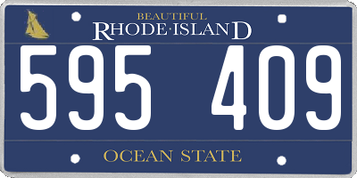 RI license plate 595409