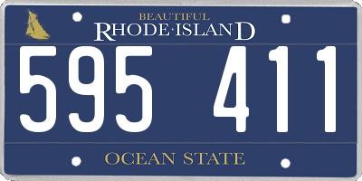 RI license plate 595411