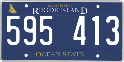 RI license plate 595413