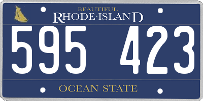 RI license plate 595423