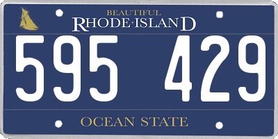 RI license plate 595429