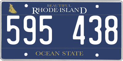 RI license plate 595438