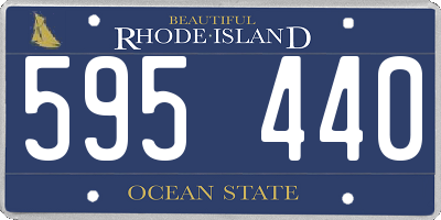 RI license plate 595440